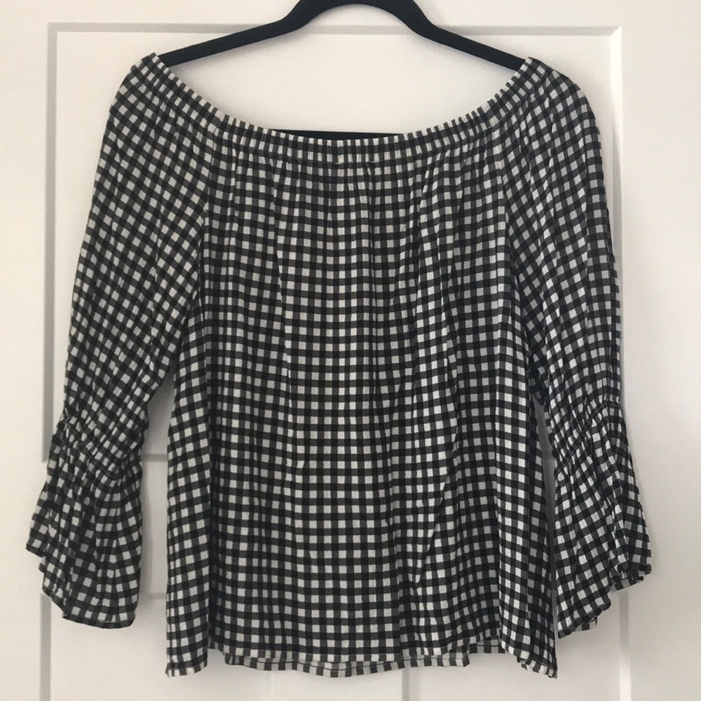 Sanctuary gingham blouse